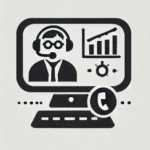 Virtual sales support icon