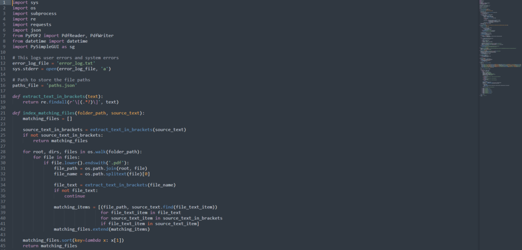An image of an IDE environment showcasing Python code on the screen.